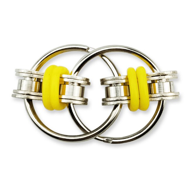 Decompression Chain Stainless Steel Ring Vent Toy Decompression Bicycle Chain Keychain: 02
