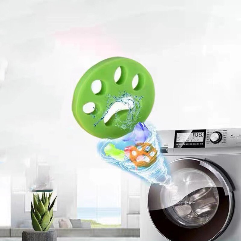 Pet Hair Remover Washing Machine Laundry Reusable Cat and Dog Plush Hair Remover Cleaning Clothes Dryer Artifact Pet