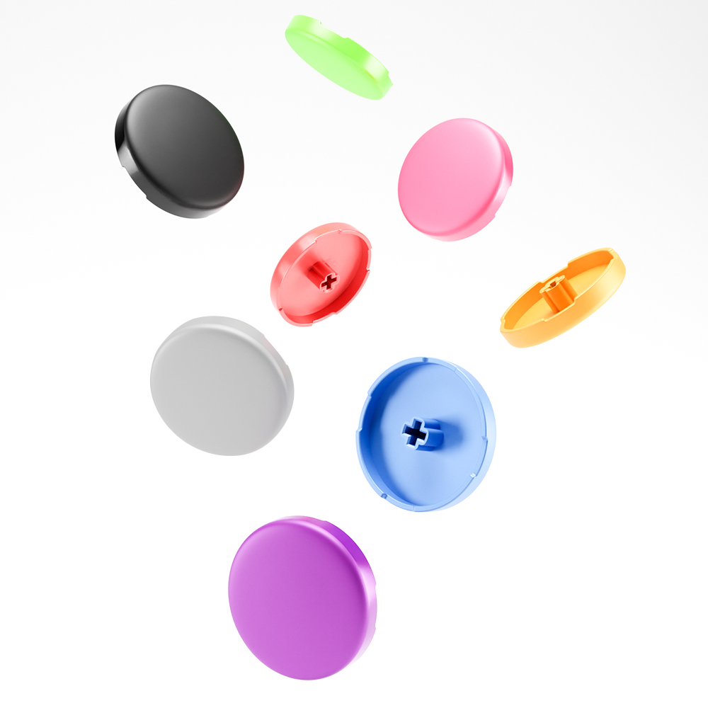 Haute42 9 colores Hitbox tapas de botones de perfil bajo teclas de repuesto para controlador Hitbox tapas de teclas DIY para controlador sin palanca