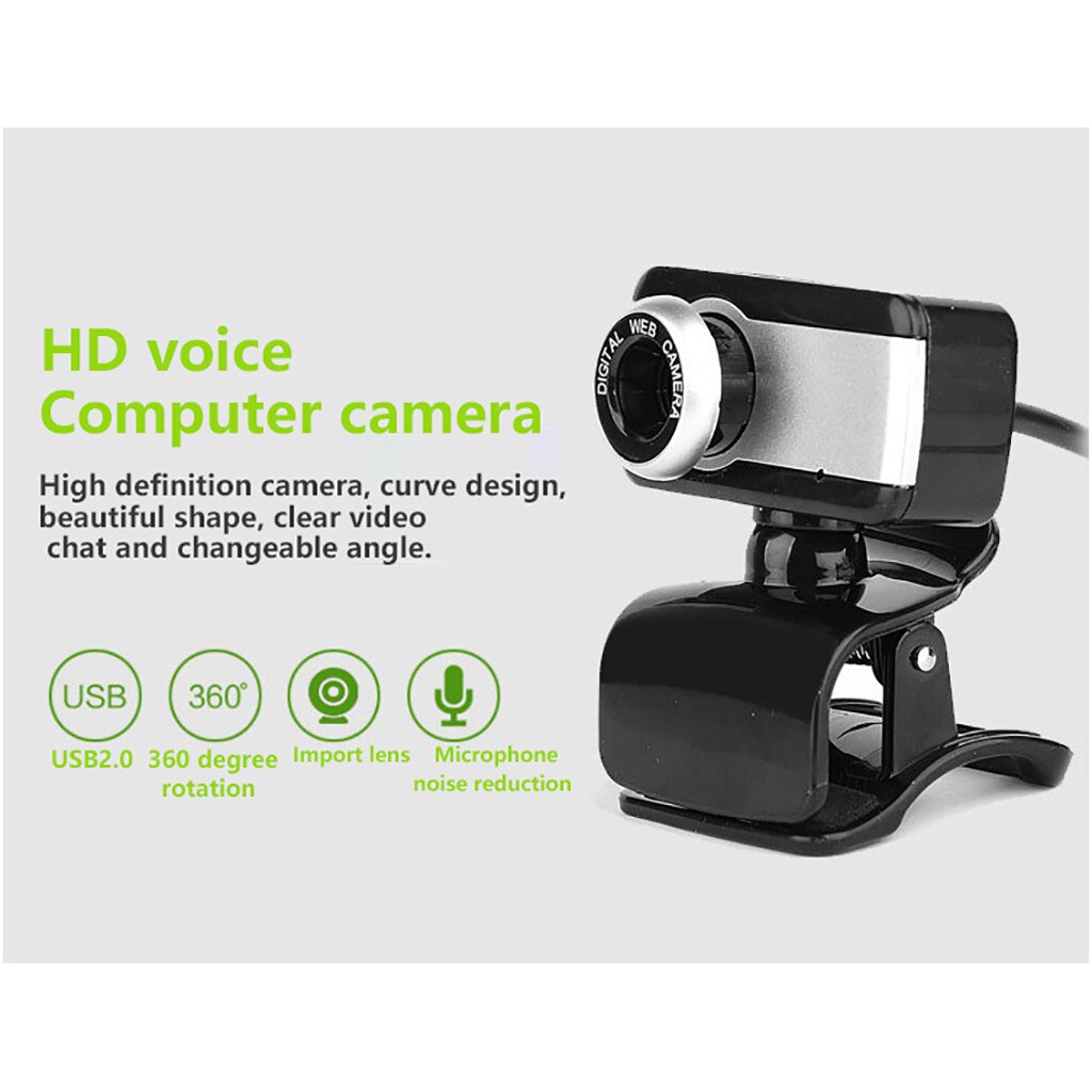 Usb 2.0 Hd Webcam Camera Met Microfoon 360 ° Roterende Hd Computer Camera Voor Thuis Voor Pc Computer En laptop Ma3