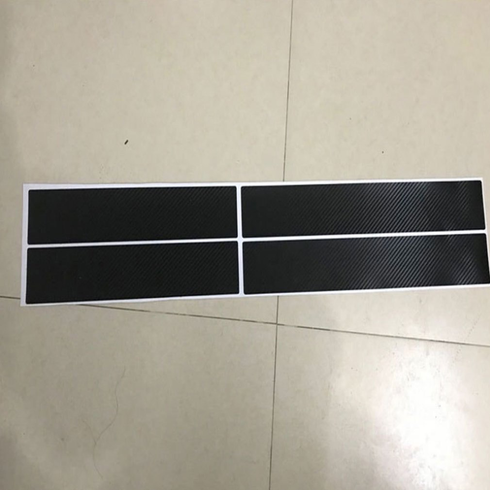 4pcs Universal Car Door Sill Sticker Carbon Fiber Scuff Cover Protector Anti-Scratch Auto Waterproof Sticker Car Decor