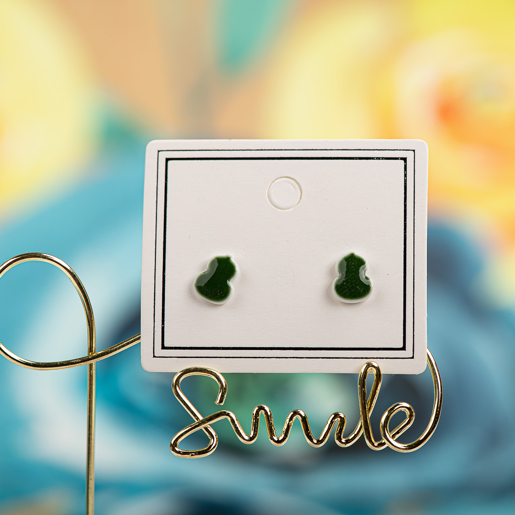 Prachtige Cartoon Multicolor Keramische Oorbellen # LY315 Accessoires Barato Oorbellen Ontmoette Kraaltjes Сережки Аниме: Licht Geel Kleur