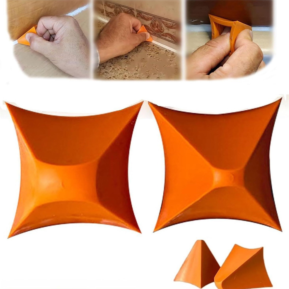 2PCS Silicone Caulking Tool Reusable Caulk Finishing Tool Caulk Smoothing Caulking Applicator for Tile Window Grout Edge Removal