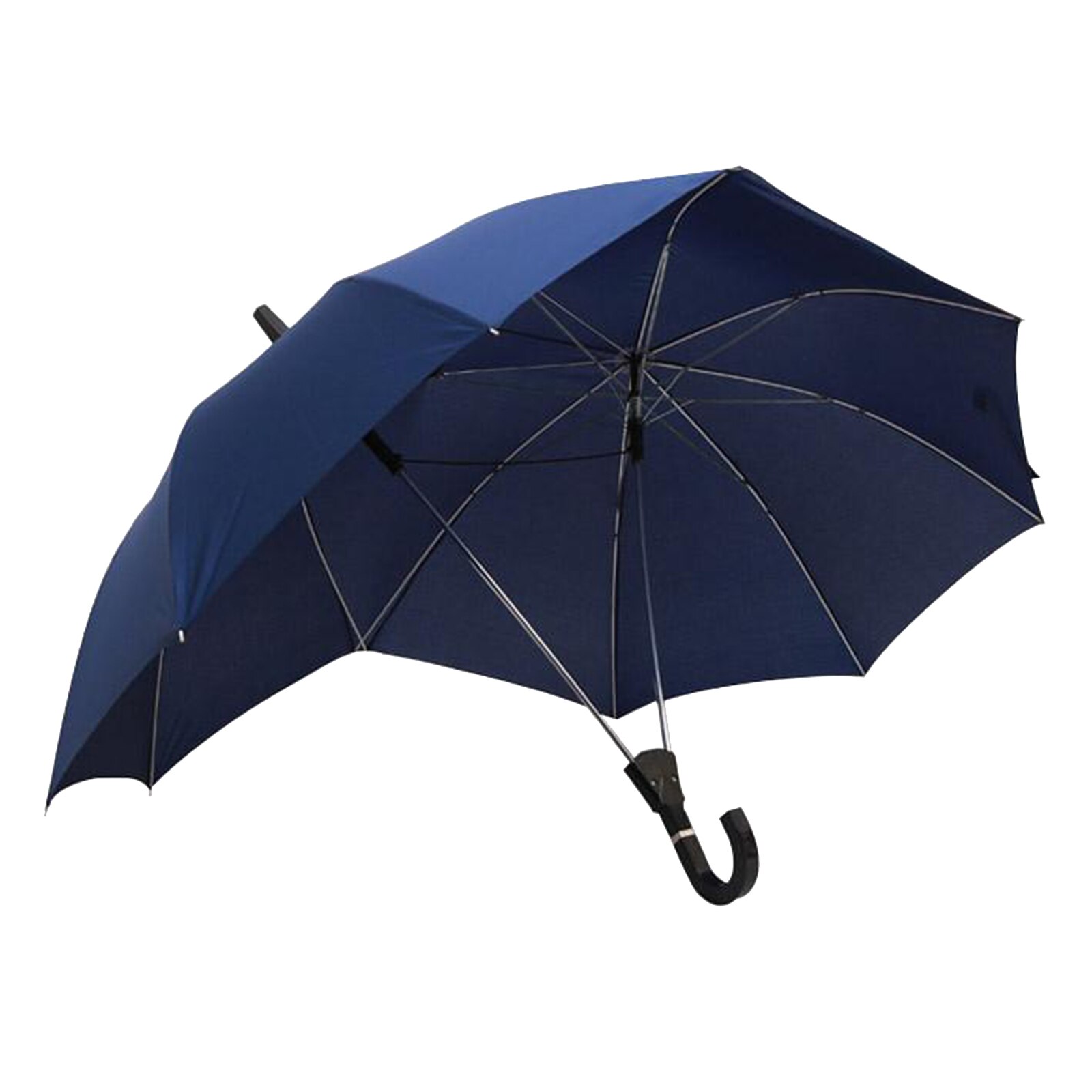 Automatic Open Umbrella Anti-UV Rain Windproof Couple's Umbrella Novelty Large Travel Women Men: Blue