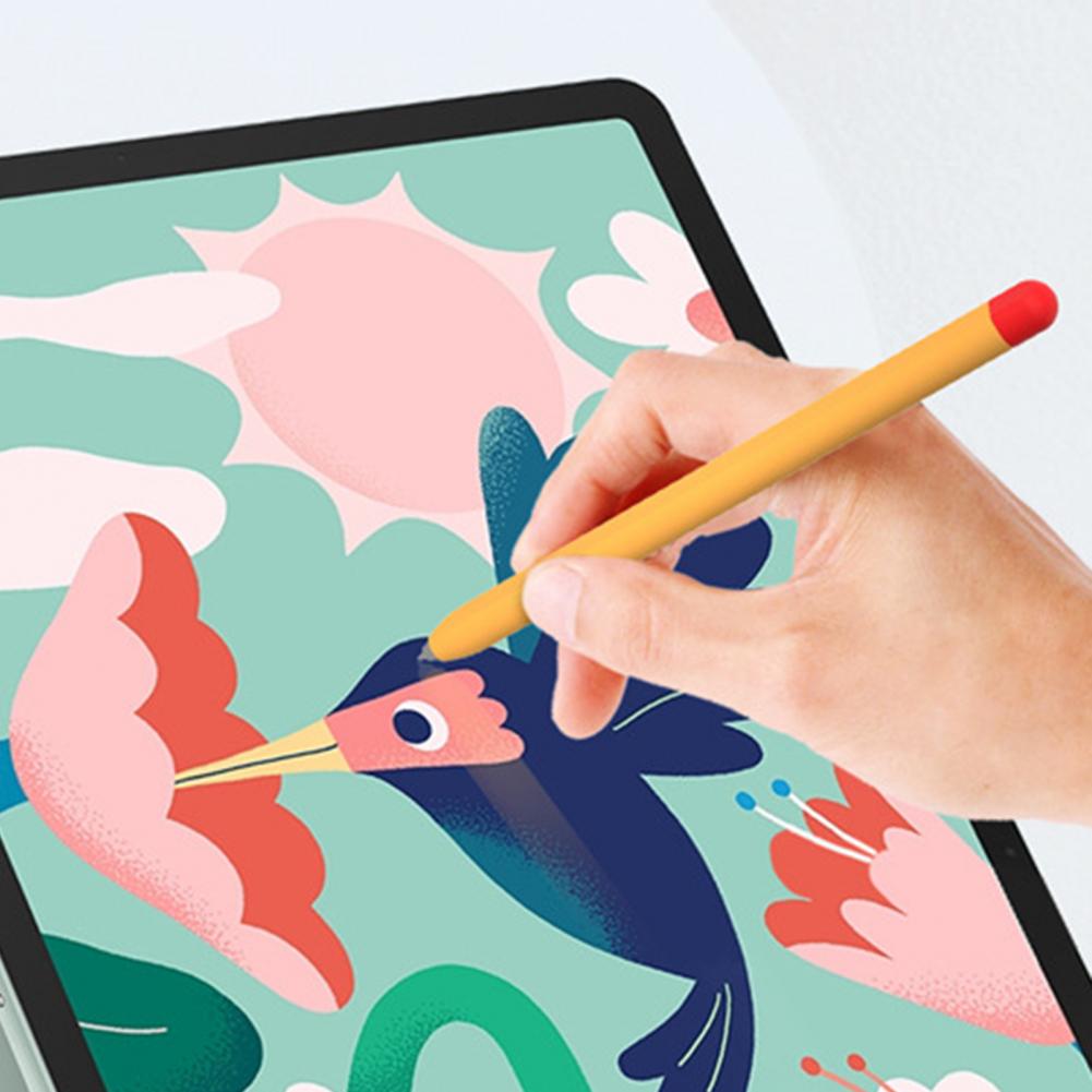 Stylus Cover Ultra-thin Dustproof Color Matching Silicone Pen Case Stylus Protective Sleeve for Samsung Galaxy Tab S7