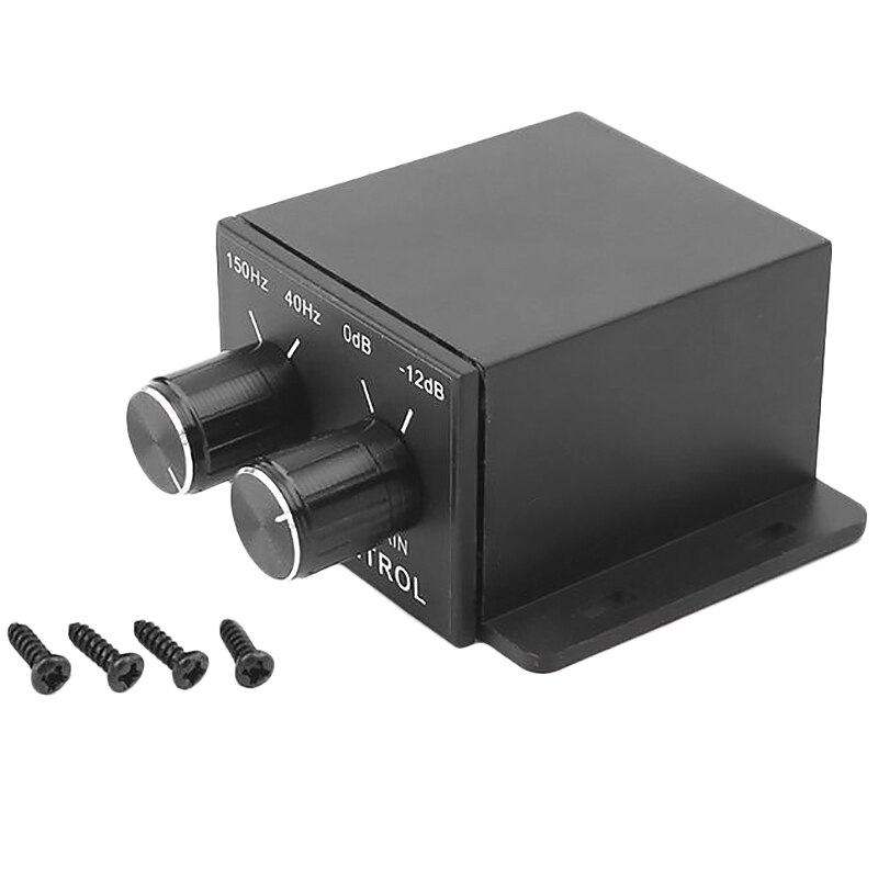 Car Power Amplifier o Regulator Bass Subwoofer Equalizer Crossover Controller 4 Rca Adjust Line Level Volume Amplifier