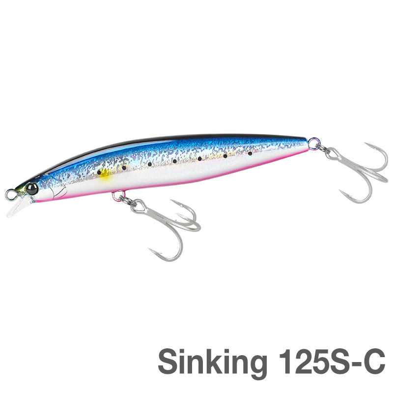 TSURINOYA High Strength Ultra-long Casting Sinking Minnow Stinger 125S 125mm 28g Saltwater Fishing Lure Artificial Hard Baits