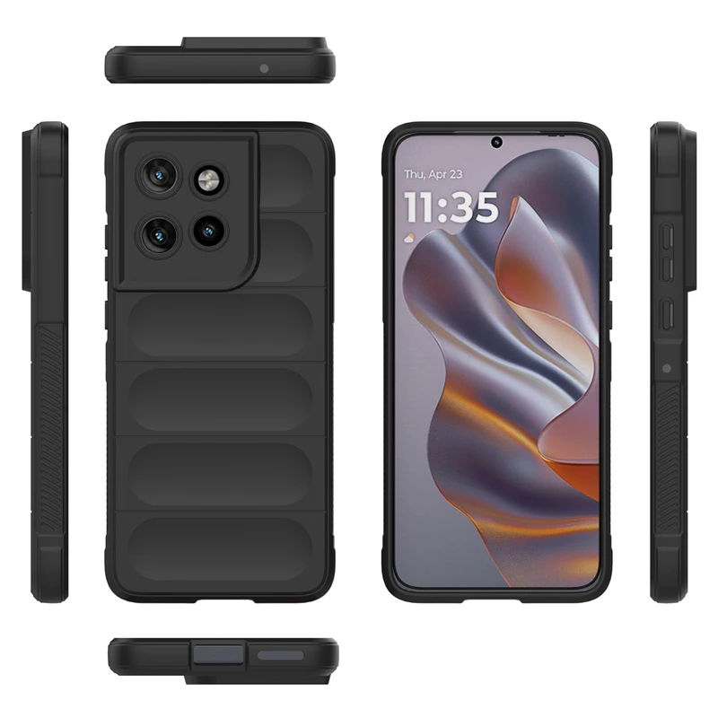 Voor Motorola MOTO Edge 50 Neo 5G Achterkant Telefoon Case Zachte Vloeibare Siliconen Anti-val Schokbestendig Bescherm funda Coupe Gevallen