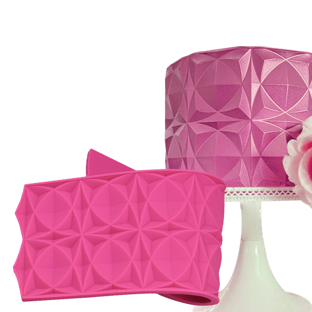 3D Origami Silicone Cake Lace Mold Fondant Moulds Cake Decorating Tool Border Decoration Lace Mold kitchen Bakeware