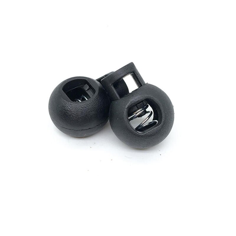 Doreenbeads plast nylon stop snor lås justering spænde beklædningsgenstand hat jakke bukser linning snor snor tilbehør 50 stk