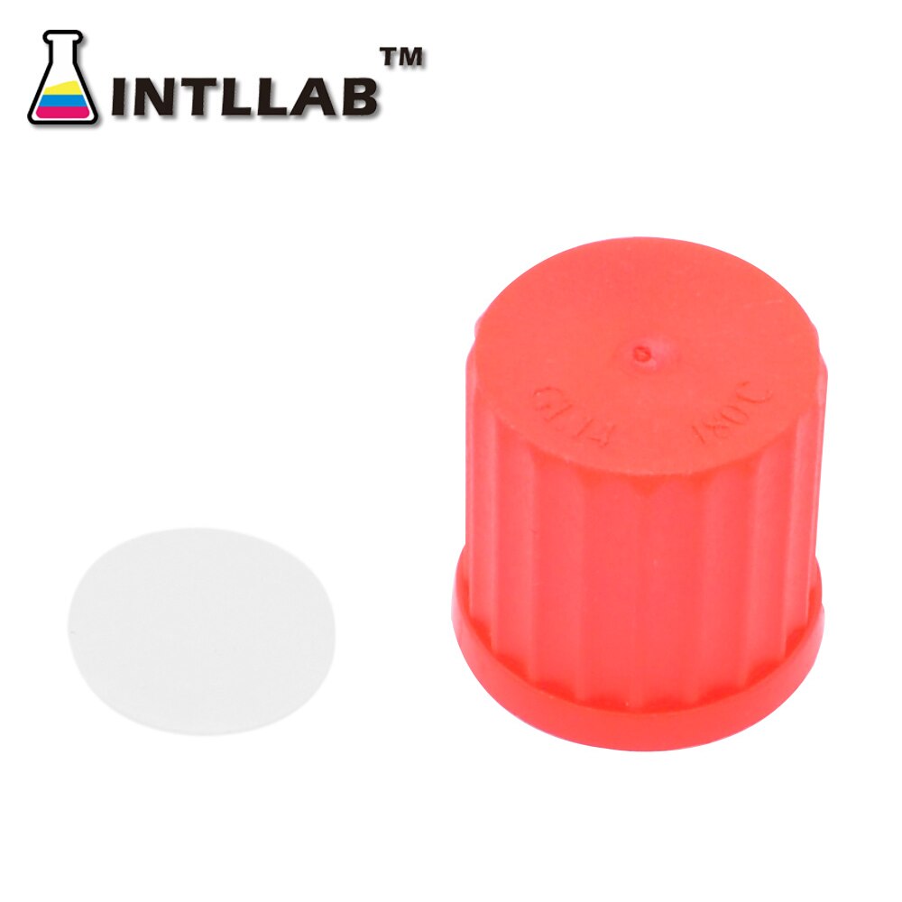 Intllab gl skrukork  gl14/gl16/gl18/gl25/gl32/gl45 med innvendige støpte tetningsringer. laboratorium, motstand mot høy temperatur.