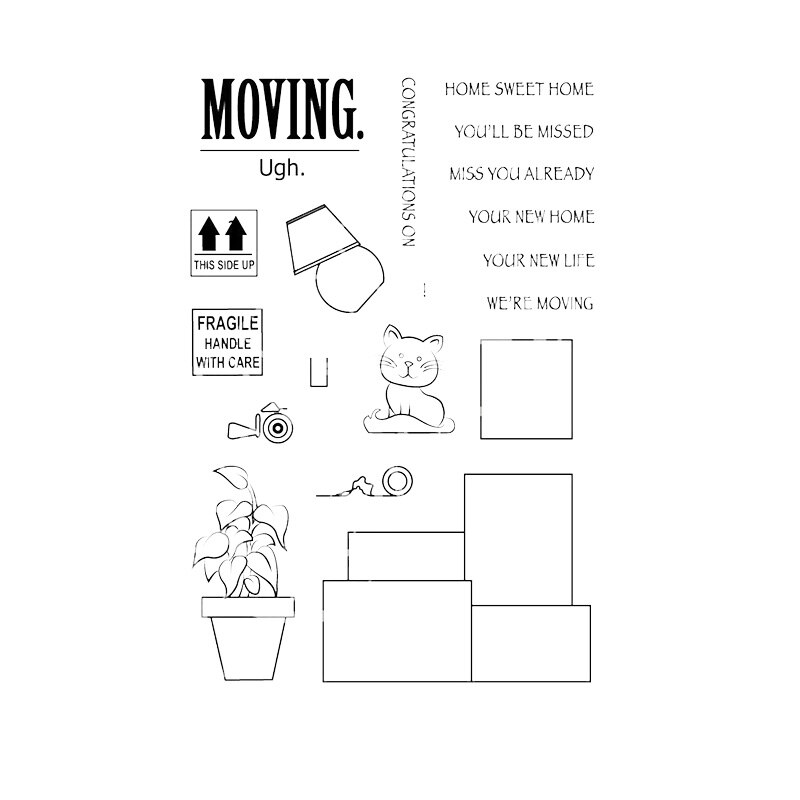 Tervetuloa talvi toimistopöydät merenneito vähittäiskauppa terapialauseet läpinäkyvät kirkkaat postimerkit itse tekemiseen scrapbooking askartelu korttien teko: Kuva 14