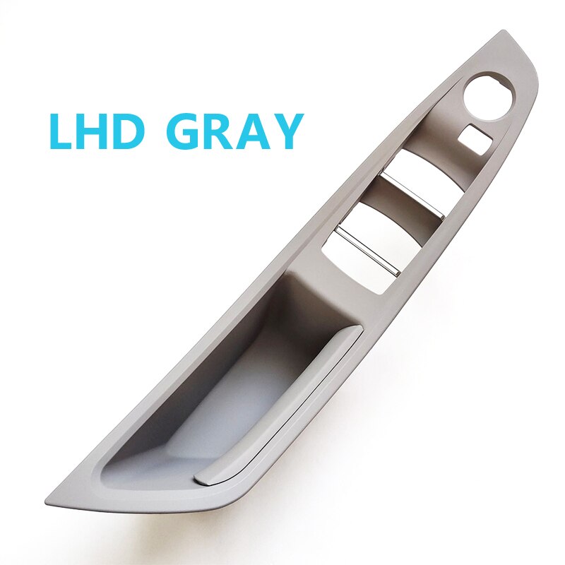 LHD RHD Interior Door Pull Handle Armrest Panel Trim No Mirror Folding Button for BMW 5 Series F10 F11 F18 520 523 525 528 530: LHD Gray