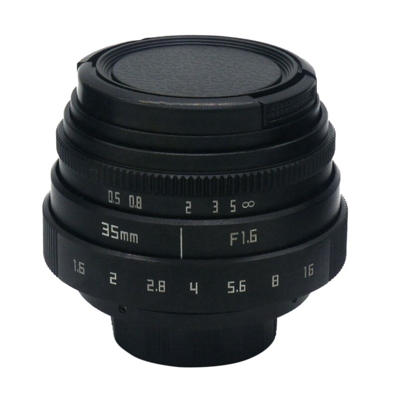 35Mm F1.6 C Mount Camera Lens Met Adapter Ring Voor Canon Eosm M2 M3