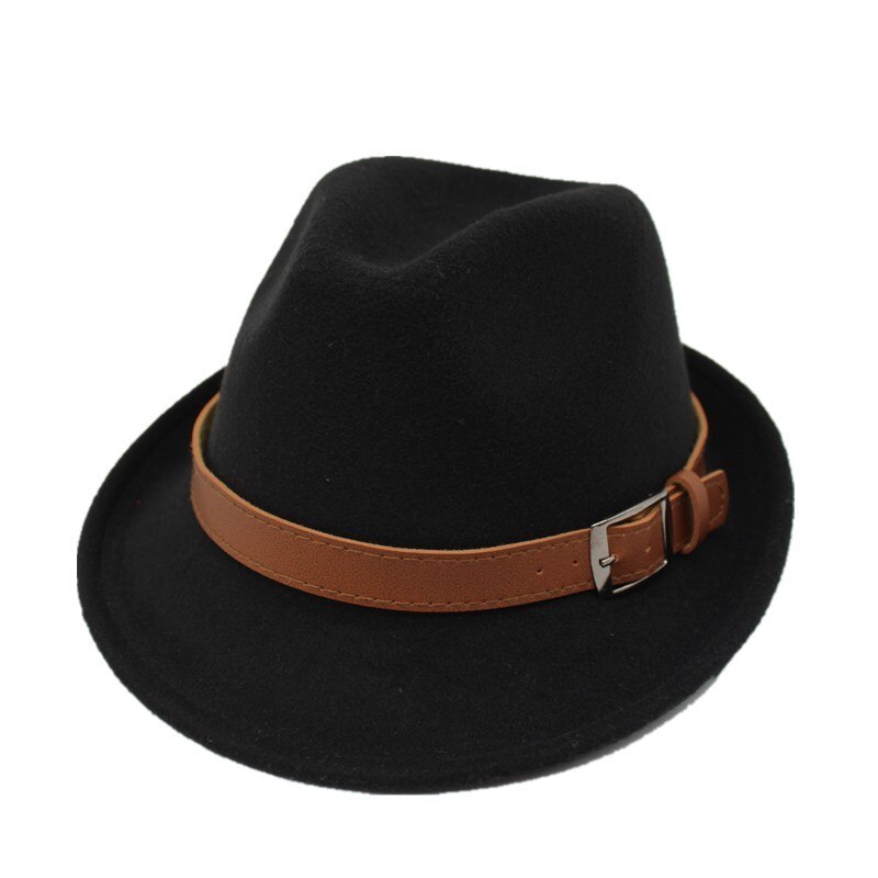 Ozyc bred skygge mænd fedora hatte jazz kasketter flad top hat gorras casquette uld kort stil hat chapeu