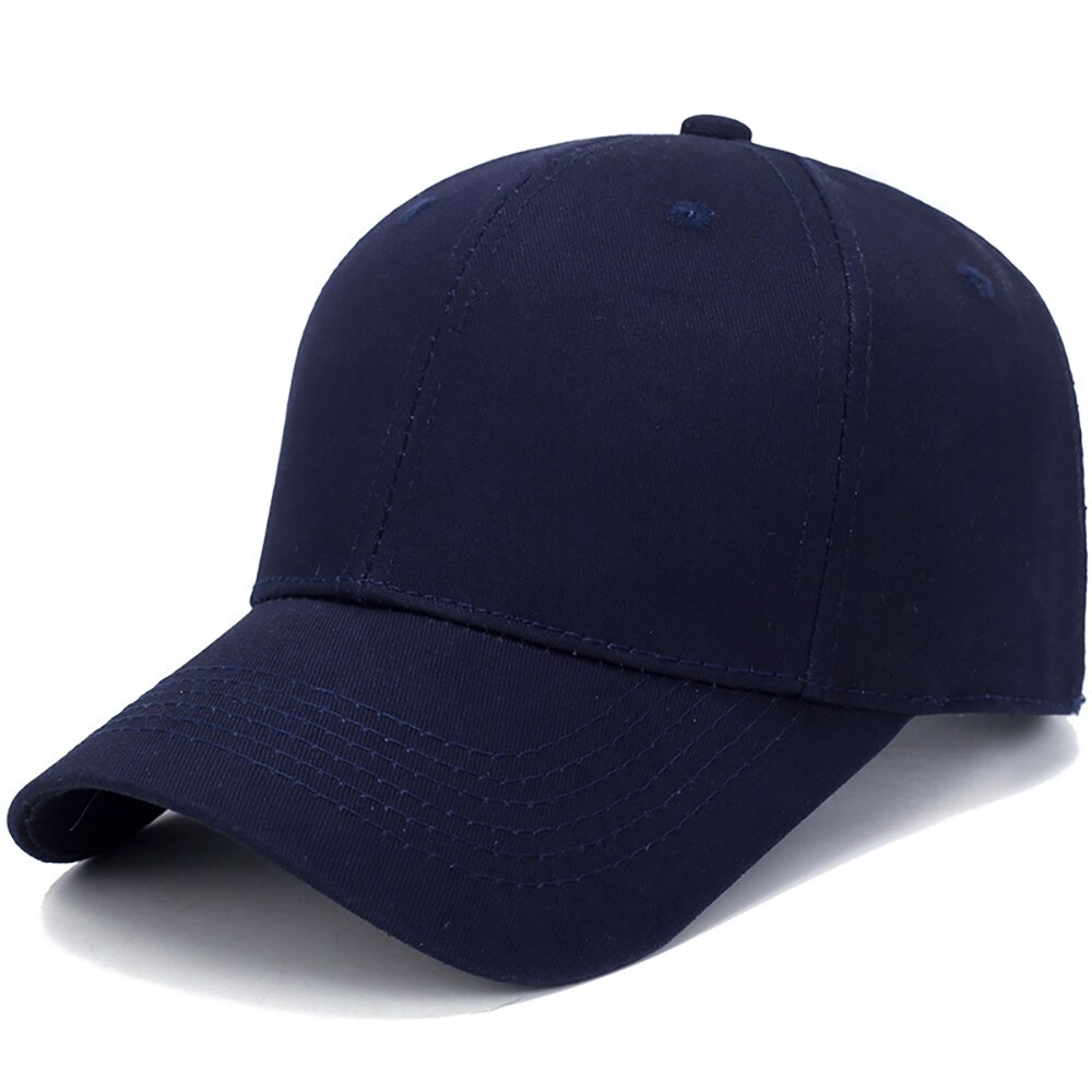 Zomer Кепка Cap Hoed Katoen Licht Boord Effen Kleur Baseball Cap Mannen Baseball Cap Бейсболка Outdoor Zonnehoed Кепка мужская: Blauw