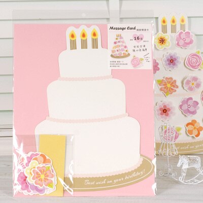 3D mini greeting cards background wall diy 16 kids birthday message cards: MINI 1510 II 01