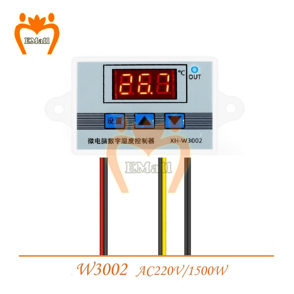 XH-W3002 W3002 Ac 110V-220V Dc 24V Dc 12V Led Digitale Thermoregulator Thermostaat Temperatuur Controller schakelaar Meter