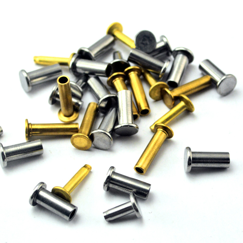 20Sets Messing Edelstahl Messer Griff Split Lock Nieten Schaft Verschluss Befestigung Schrauben Schrauben Küche Messer Kochgeschirr Werkzeuge