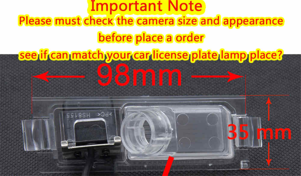 Caméra de recul de voiture noire, aide au stationnement, caméras de véhicule étanches IP67, Kia Rio 2012-2017 #95760-1W310, 1PC  34