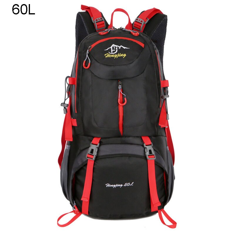 Reput 40l 50l 60l retkeily vaellusreppu laukku ulkoilu urheilulaukut matkailu miesten kiipeilyreppu sac de sport mochila  xa564wa: Musta 60l