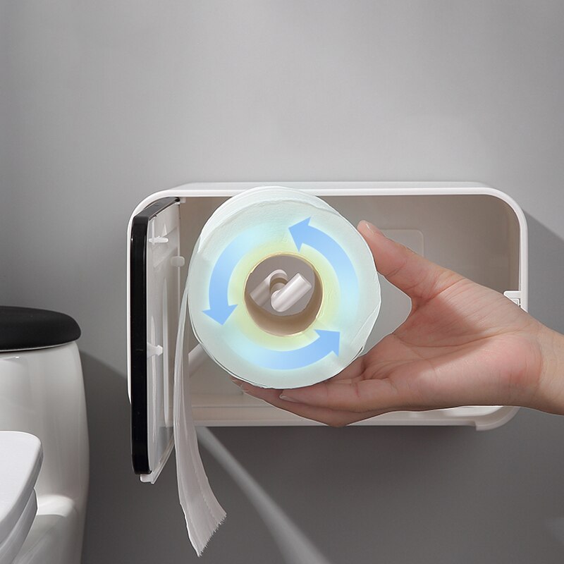 Badkamer Toiletrolhouder Waterdicht Voor Toiletpapier Handdoekhouder Opbergdoos Toiletrolhouder Badkamer Accessoires