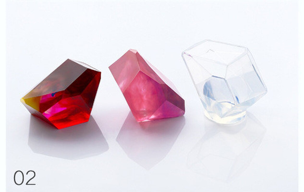 Soap Molds Crystal Irregular Geometric Jewelry Mold Silicone Resin Ornaments Craft Making Decoration