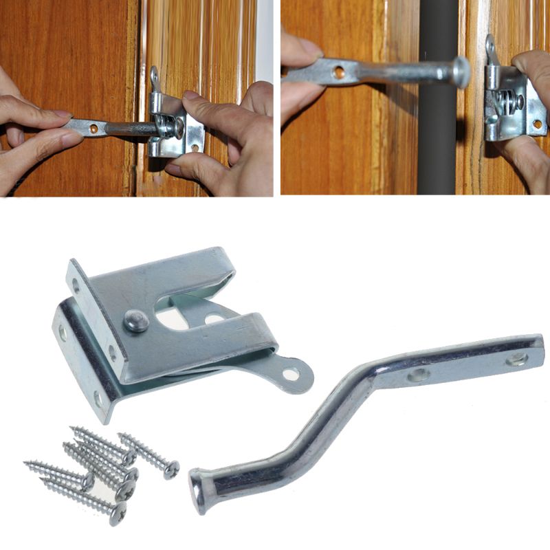 Electroplated Steel Auto Door Bolt Lock Hasp Latch for Garden Fence Pasture Farm 87HB