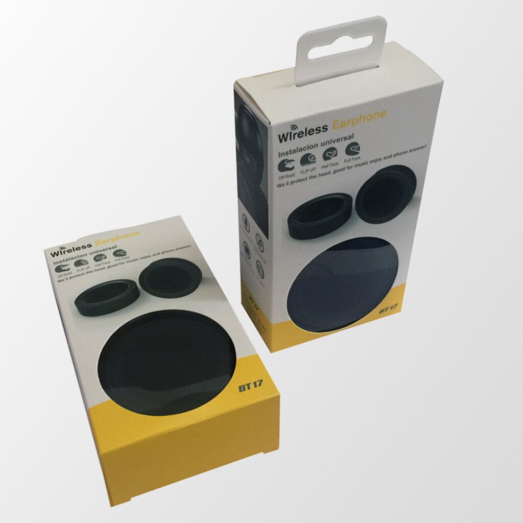 Casque/interphone Bluetooth moto avec Kit micro universel (noir)