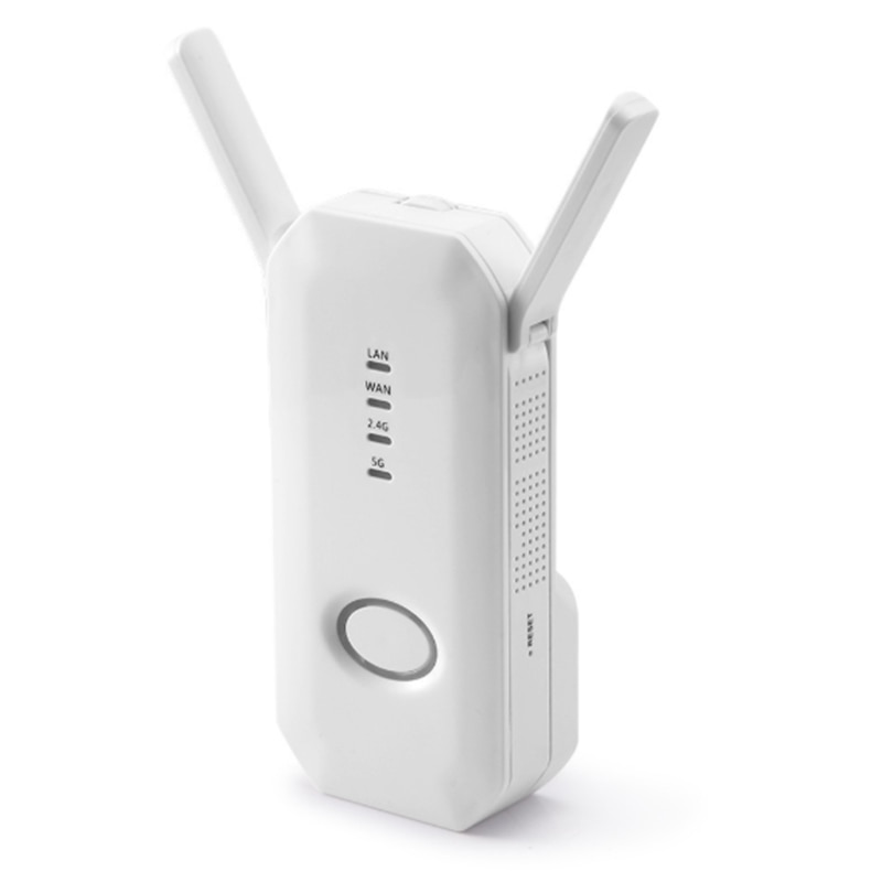 750M Dual-Band Three-Antenna Wireless Amplifier 802.11Ac Dual-Band High-Speed Wifi Repeater-US Plug