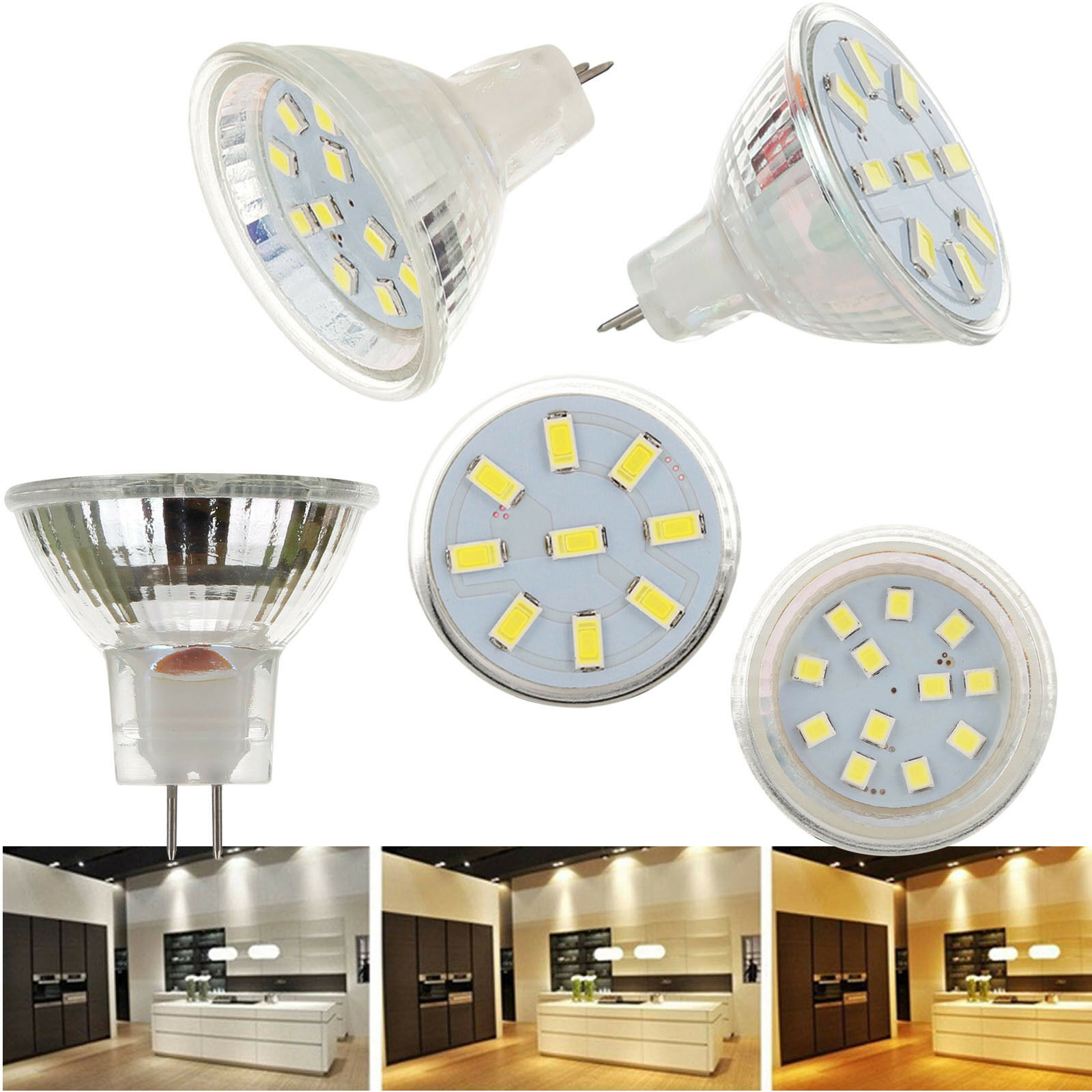 Bombillas de foco LED MR11 GU4.0 AC/DC 12V 24V 5733/2835 SMD 2W 3W 4W lámpara blanca cálida/fría/Neutral reemplaza la luz halógena 9-18 LED