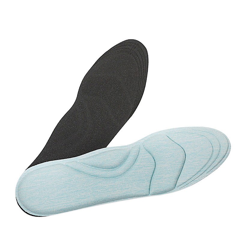 4d flock memory foam -ortoottinen pohjallinen holvikaaria tukevat ortopediset pohjalliset kenkiin litteäjalkojen jalkojen hoitopohja kengän ortopediset pehmusteet: Sininen