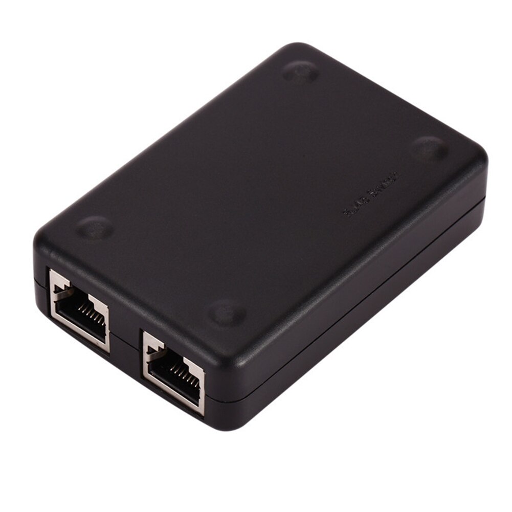 Interruptor de red 2 puertos interno externo Internet Hub Plug And Play escritorio estable portátil Universal hogar Oficina divisor Mini