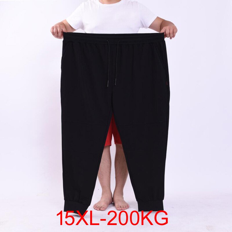 #39 bukser 58 menn 200kg pluss størrelse 14xl 15xl løs tøye ut stor størrelse 66 60 62 vårlige fritidsbukser svart 50 52 54 56