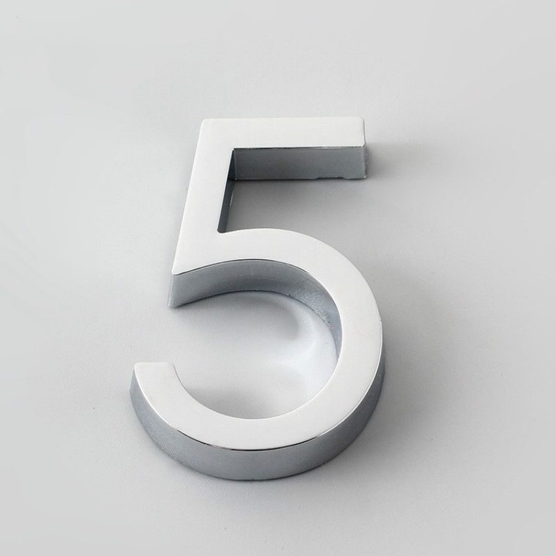 60mm Self Adhesive House Number Sticker For Apartment Plastic Doorplate Home Door Plaque Numbers Signs Mailbox Street Numbers