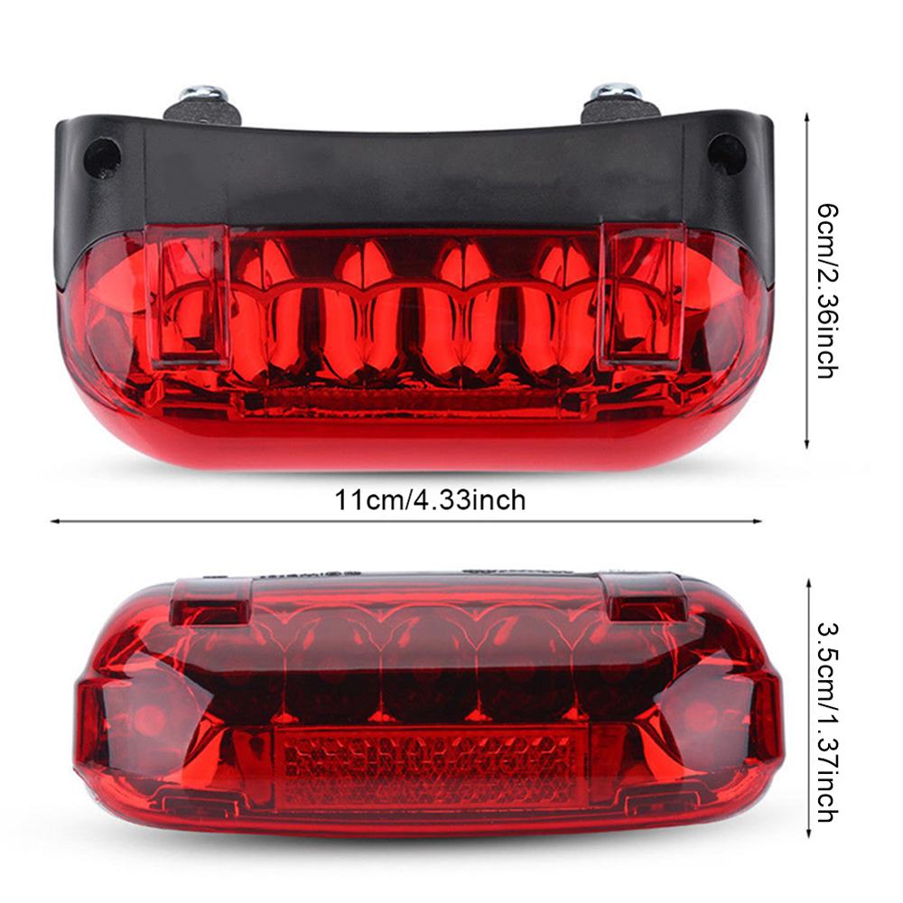 36V/48V LED Taillight Indicator Brake Light for Electric Scooters Bicycle Brake Indicator LED Rear Tail Light Warning Lamp