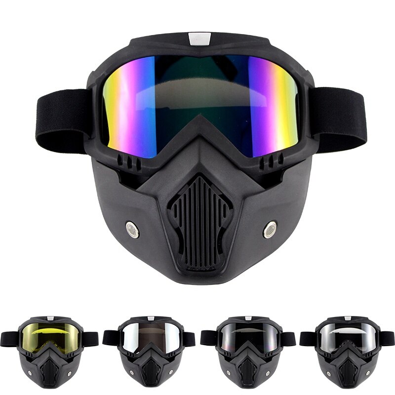 Voor Cyclegear CG12 Capacetes Motorhelm Glazen Casco Capacete Moto Goggles Shield Bril Met Ademend Schuim Masker