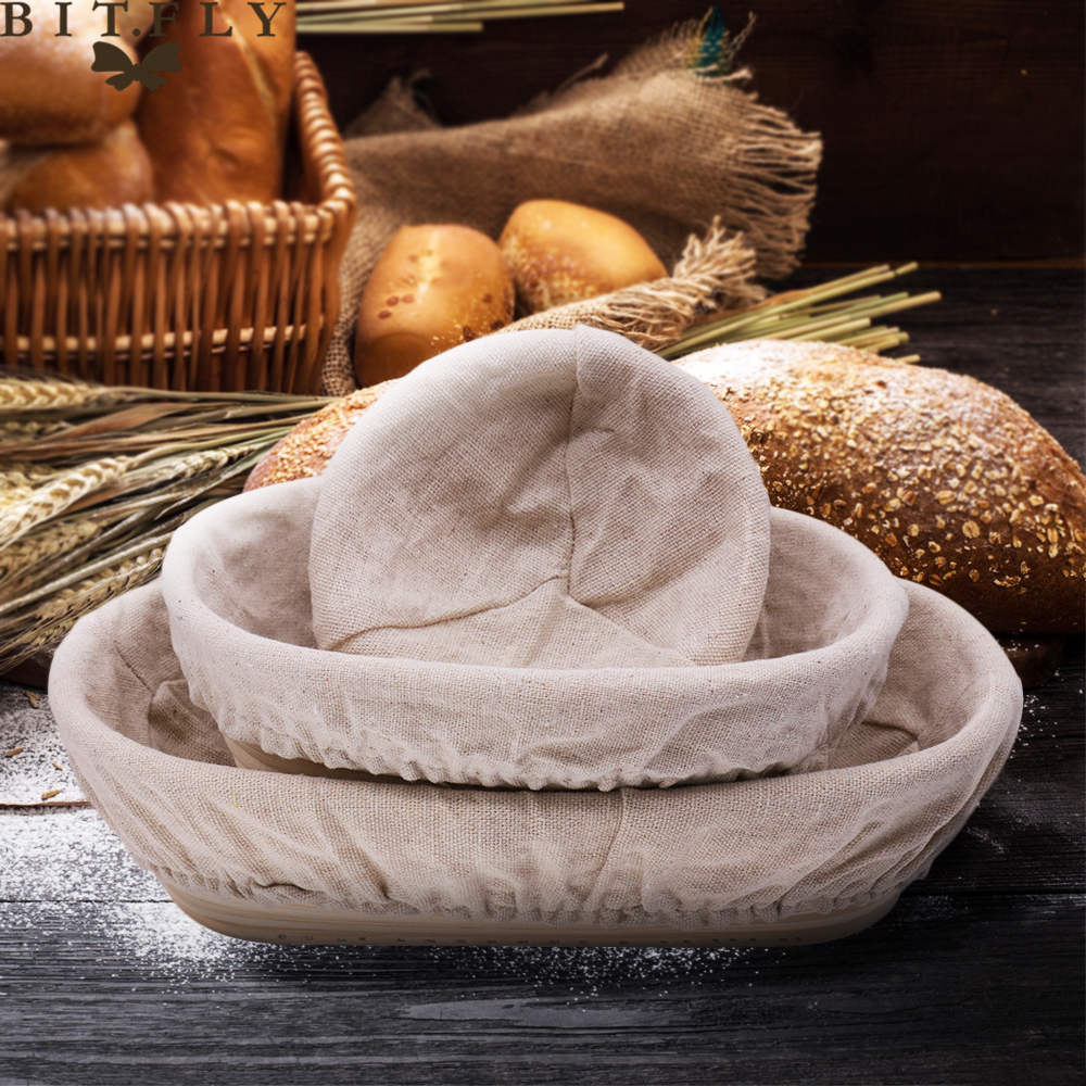 Bread Fermentation Rattan Basket Country Bread Baguette Banneton Dough Mass Proofing Tasting Proving Baskets Supplies