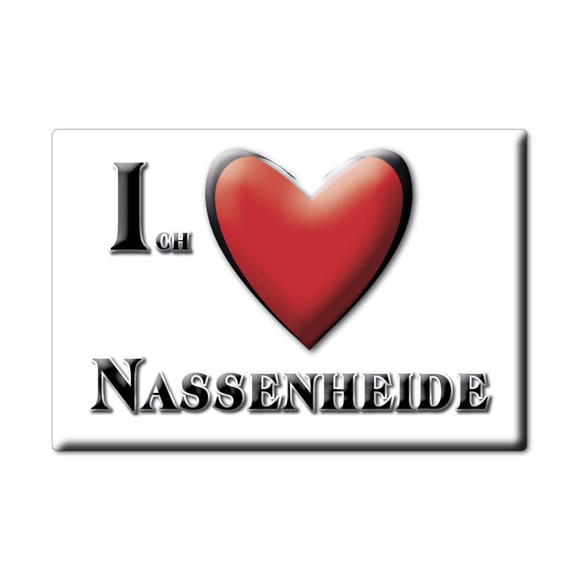 Nassenheide Magneet Magneet Brandenburg (Bb) Duitsland Koelkastmagneet Souvenir Ik Liefde
