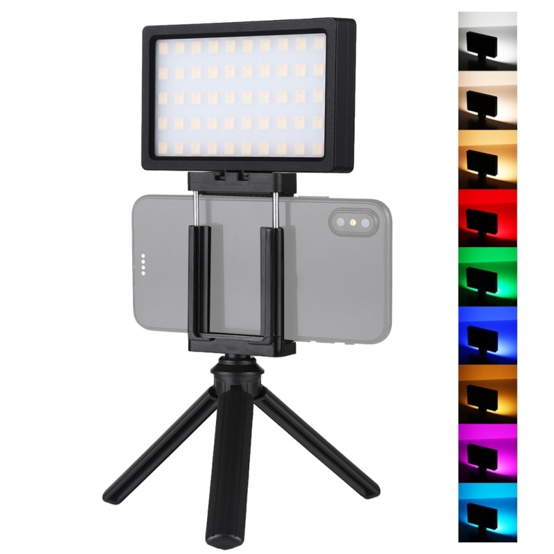 Fill Light Lamp Holder DSLR SLR Camera For Smartphone White/RGB LED Video Light Tripod On Camera Photo Studio Lighting Vlogging