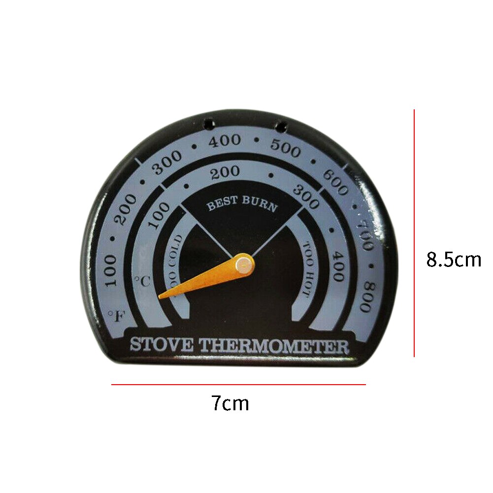 Komfur termometer pointer brænder måler pejs dele emalje hjem køkken temperatur mål korrosionsbestandigt værktøj grill