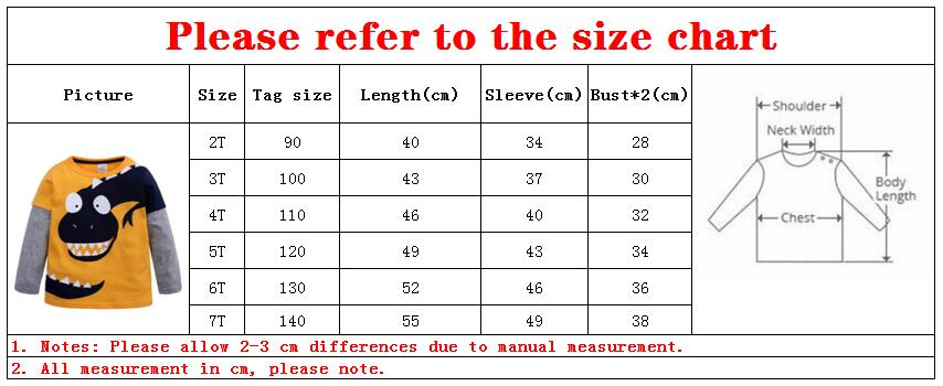 Kinderen T-shirts voor Jongens Kleding Baby Boy Tops Herfst Kids T-shirt Dier Applique Katoen Jongens Tees Shirts