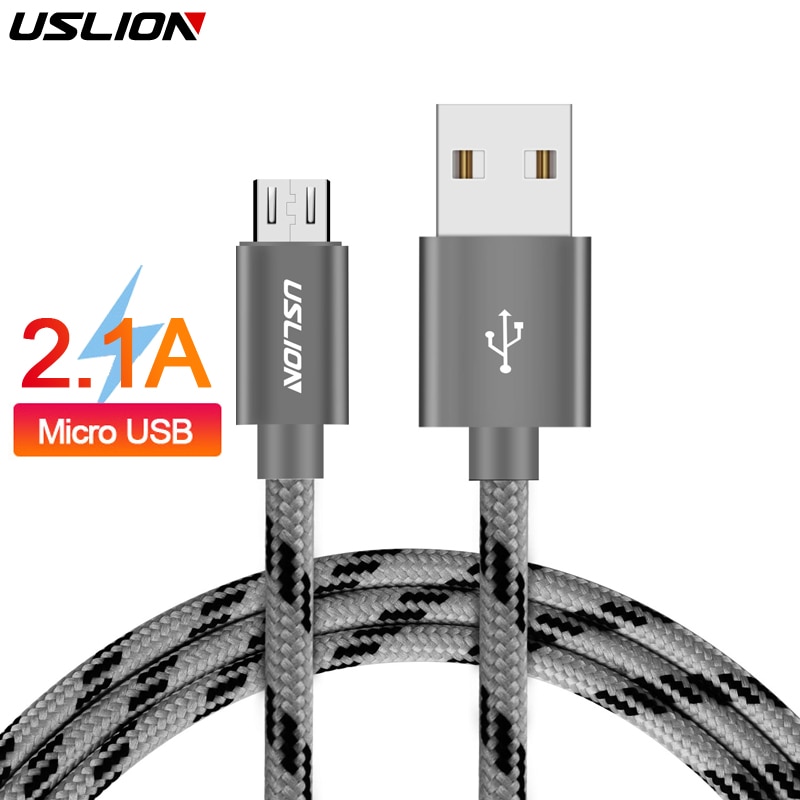 USLION Micro USB Kabel voor xiaomi xiomi redmi note 5 pro 4x Snel Opladen USB Data Kabel Tablet Opladen Cord Microusb Charger