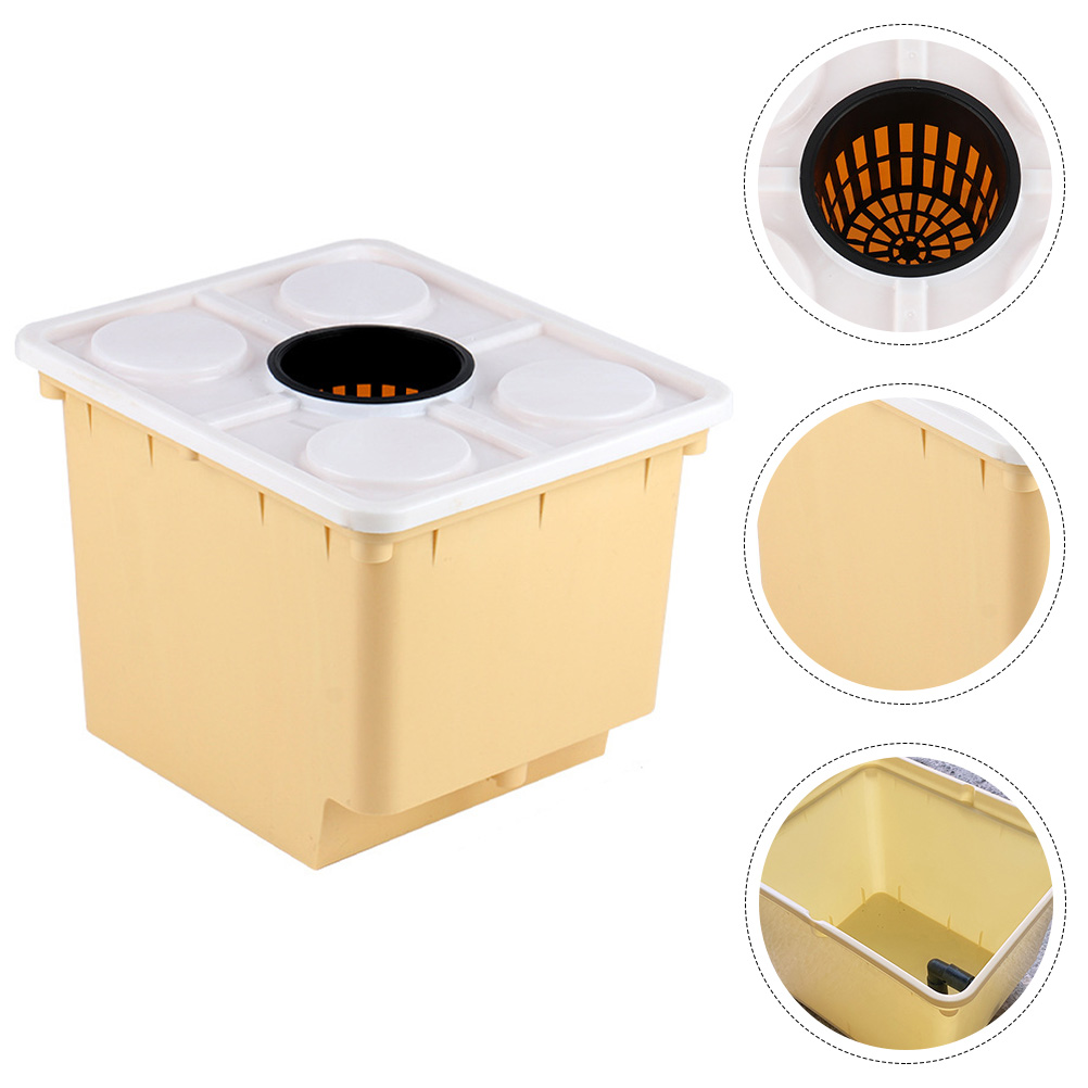 Cubo con sistema hidropónico para cultivo sin suelo, soporte para plantar verduras, cubo para vivero, fruta, cubo para invernadero, guardería