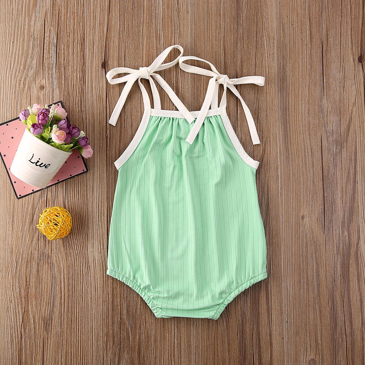Baby Summer Clothing Toddler Baby Girl Kid Clothes Sling Romper Jumpsuit Strap Solid Sunsuit Outfit Tops 0-24M