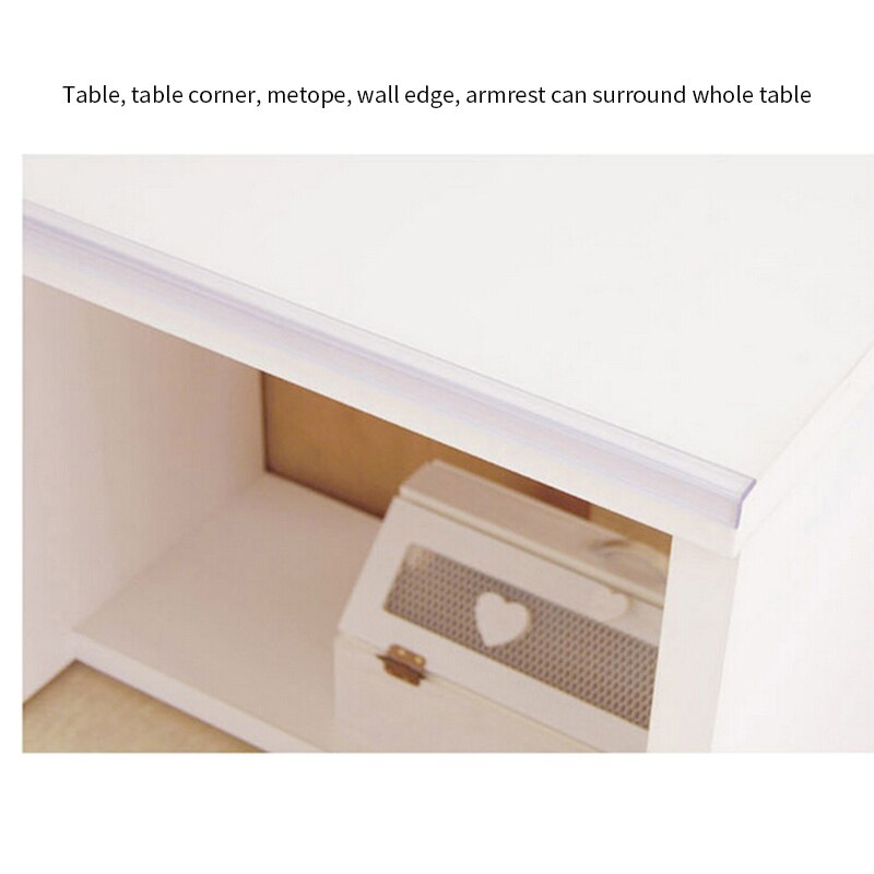 L-shape Anti-Collision Plastic Strips Thickened Protection Safety Baby Infant Corner Angle Transparent Table Edge Protectors