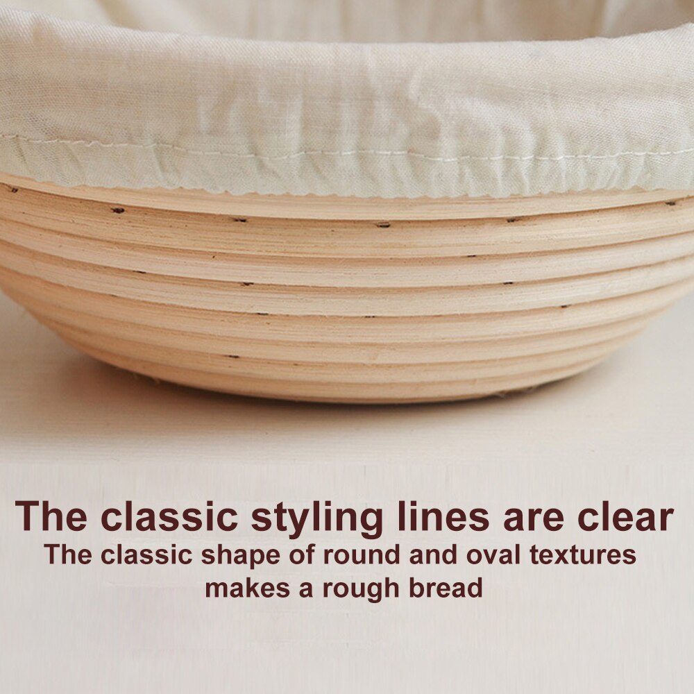 Rattan Banneton Bread Proofing Proving Baskets Set Round /Oval Natural Rattan Fermentation Basket Dough Wicker Rattan DIY Tool