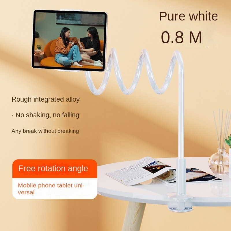 Universal Phone Holder Bed Desk Clip Lazy Flexible Gooseneck Clamp Long Arms Mount For IPhone 8/7/6 Bed Desk Mobile Phone Holder: GRAY