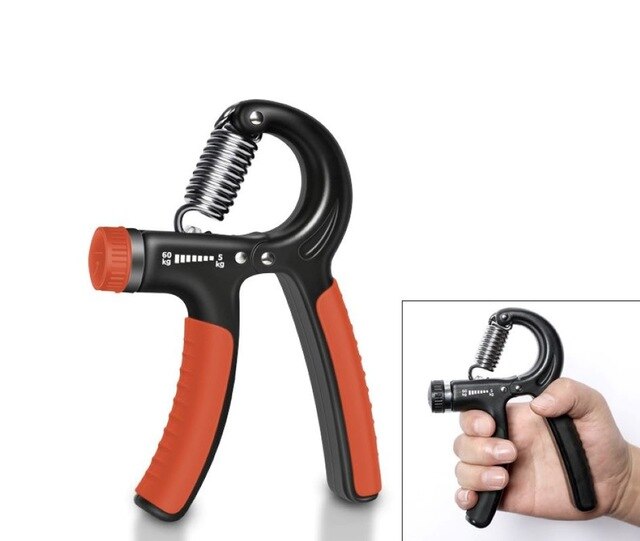 Pinza pesada ajustable de 5-60Kg, ejercitador de mano, agarre de muñeca, entrenamiento, aumento de fuerza, resorte, expansor carpiano: Orange