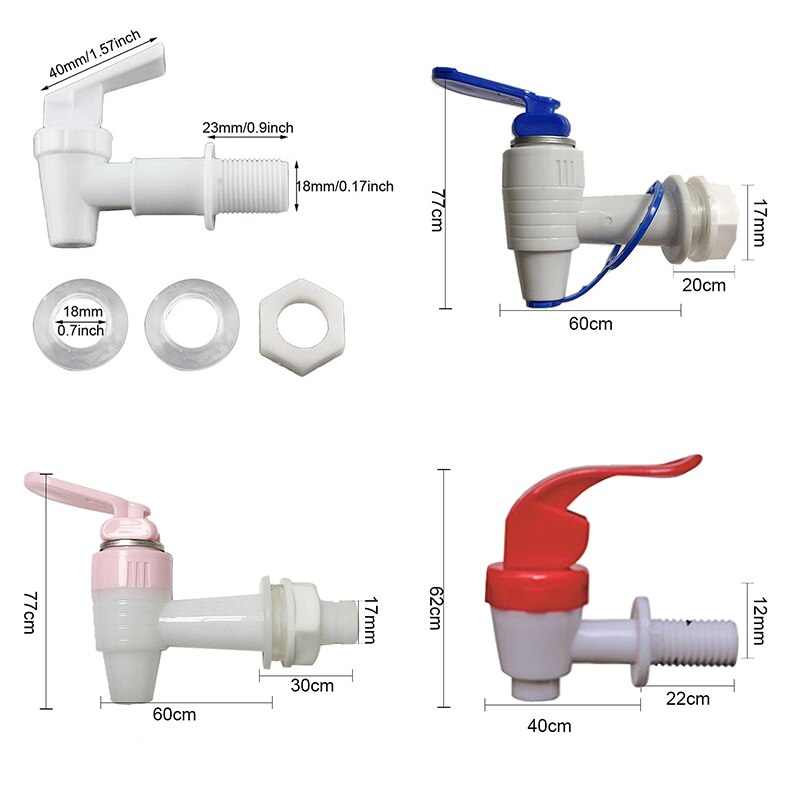 1pc plástico dispensador de água torneira substituição casa essencial beber fontes peças se encaixa 3/4 Polegada abertura